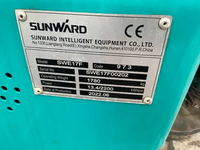 2022 sunward swe17f minigraafmachine - afbeelding 9 van  17