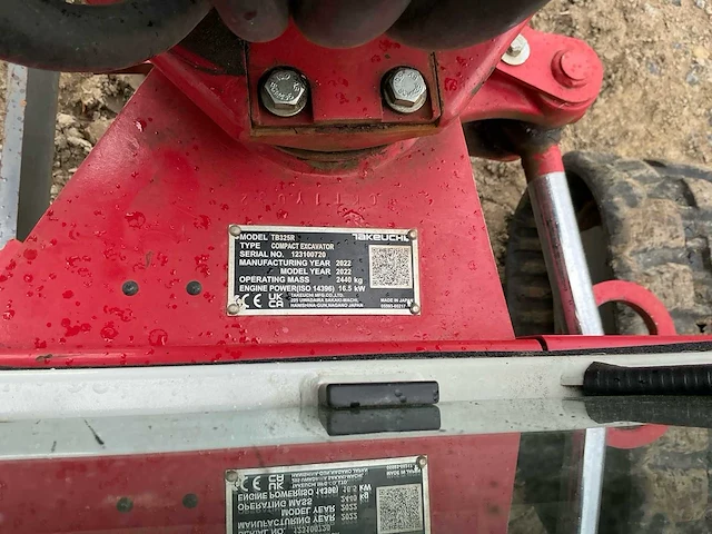 2022 takeuchi tb325r rupsgraafmachine - afbeelding 14 van  48