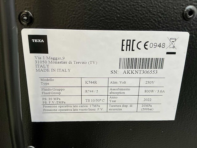 2022 texa k744r airco co2 controle /vulapparaat - afbeelding 15 van  15
