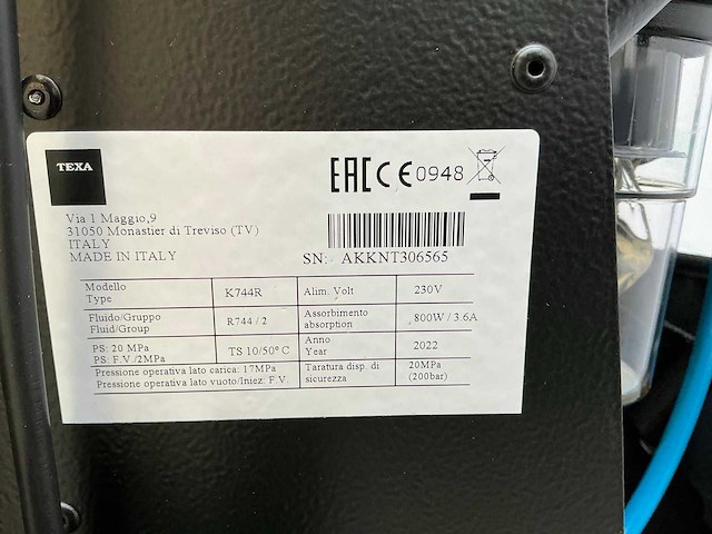 2022 texa k744r airco co2 controle /vulapparaat - afbeelding 15 van  15