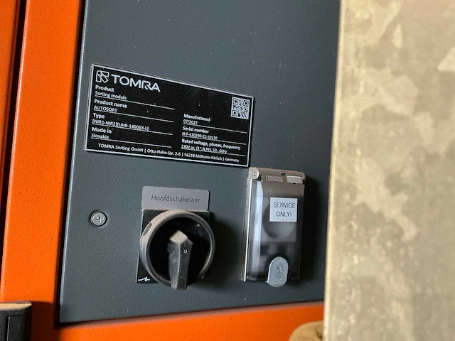 2022 tomra autosort sorteermachine nir1-nir2 uhr-1400 xl - afbeelding 12 van  13