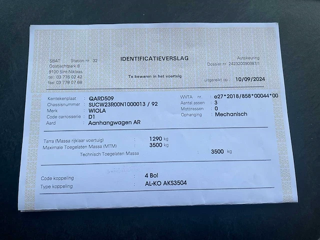 2022 wiola w23r voertuigtransporter - afbeelding 25 van  38