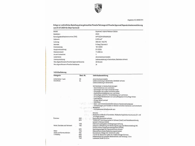 2023 - porsche e-hybrid platinum edition - afbeelding 32 van  44