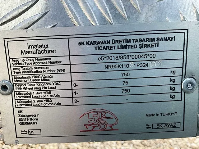 2023 5k teardrop ayaz premium mini caravan - afbeelding 16 van  25