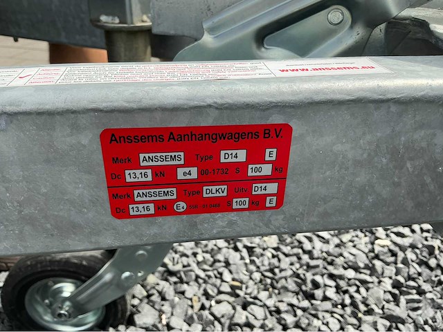 2023 anssems bsx 1350 aanhangwagen - afbeelding 16 van  28