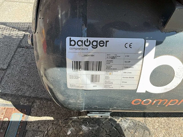 2023 bauger komo50k18h luchtcompressor - afbeelding 8 van  8