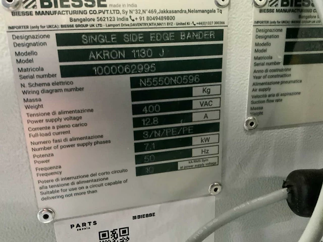 2023 biesse akron 1130 j automatische kantenaanlijmmachine - afbeelding 6 van  15