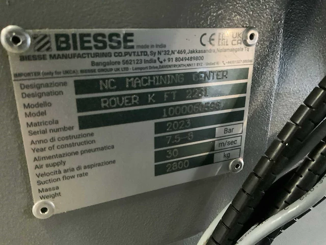 2023 biesse rover k ft 2231 cnc-bewerkingscentra - afbeelding 2 van  11