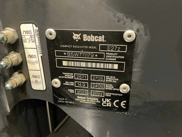 2023 bobcat e27z minigraafmachine - afbeelding 16 van  27