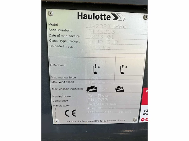 2023 haulotte ha20 rtj pro hoogwerker - afbeelding 26 van  32