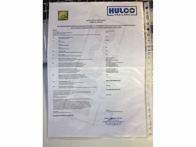 2023 hulco terrax-2 machinetransport aanhangwagen - afbeelding 2 van  10