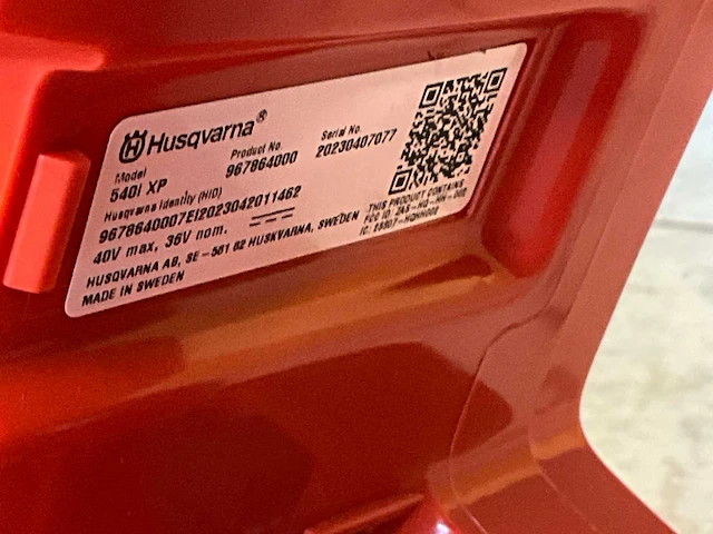 2023 husqvarna 540ixp accu kettingzaag - afbeelding 8 van  8
