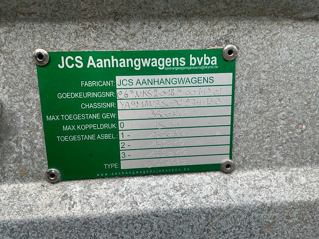 2023 jcs man350 aanhangwagen - afbeelding 9 van  26