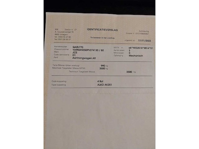 2023 jcs man350 aanhangwagen - afbeelding 15 van  26