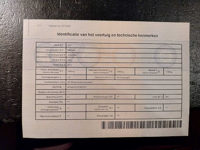 2023 jcs man350 aanhangwagen - afbeelding 18 van  26