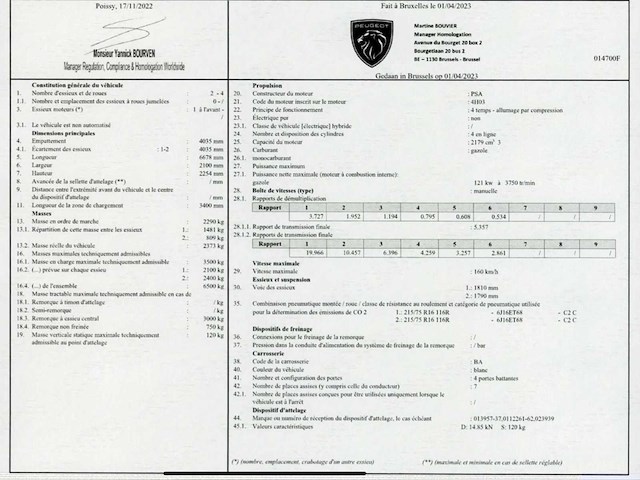 2023 peugeot boxer laadbak - 40000km - 7 pers. - trekhaak - afbeelding 46 van  53