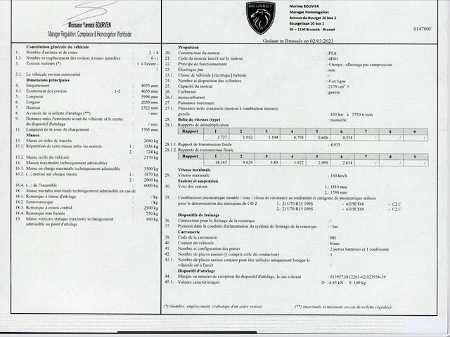 2023 peugeot boxer lichte vracht - 29000km - 3 pers. - trekhaak - afbeelding 37 van  55