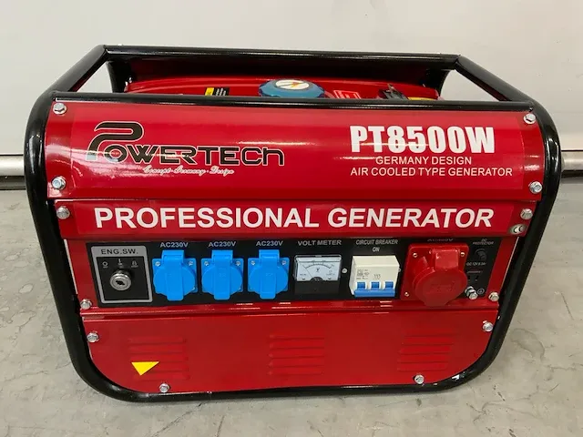 2023 powertech pt8500w stroomaggregaat 8500w - afbeelding 6 van  9