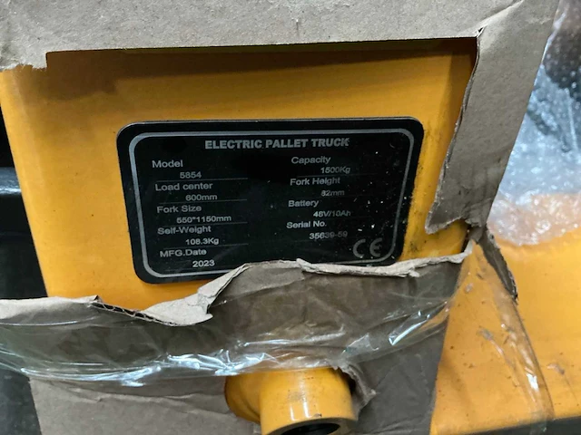 2023 rte elektrische palletwagen - afbeelding 4 van  4