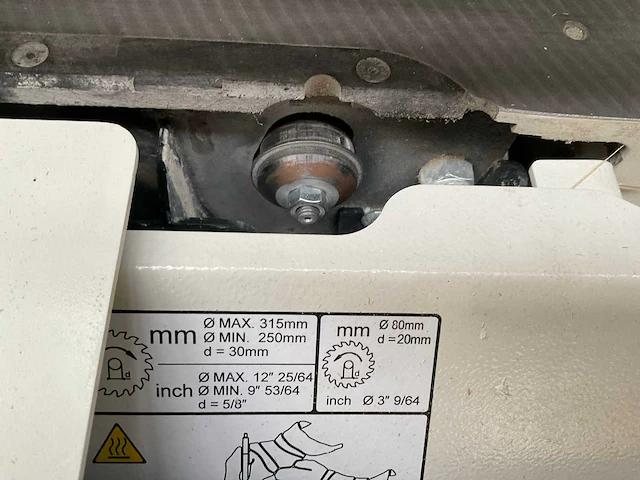 2023 scm minimax sc2c formaatcirkelzaagmachine - afbeelding 3 van  17