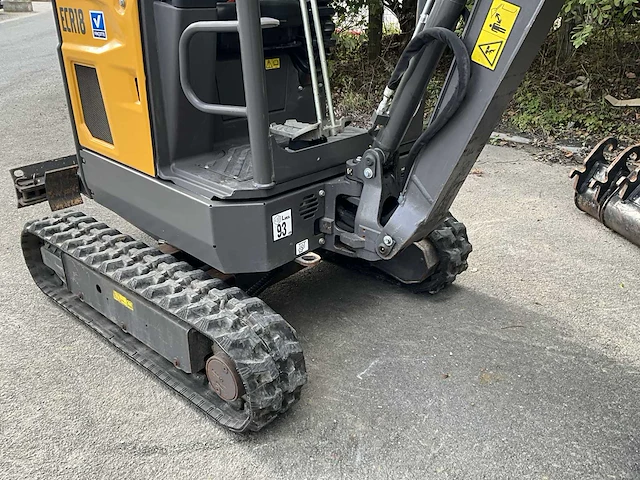 2023 volvo ecr18e - canopy minigraafmachine - afbeelding 28 van  28