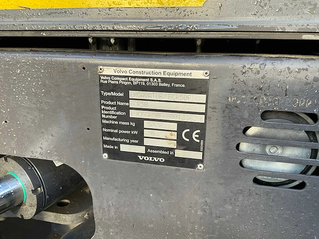 2023 volvo ecr50 minigraafmachine - afbeelding 18 van  33