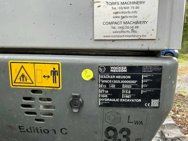 2023 wacker neuton e12 minigraafmachine - afbeelding 11 van  23