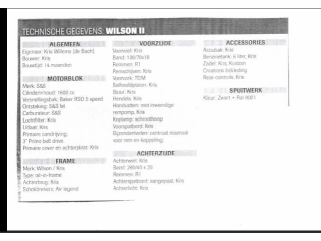2023 wilson ii “one-off” unieke motorfiets - afbeelding 12 van  12