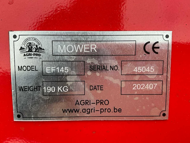 2024 agri pro ef145 klepelmaaier - afbeelding 9 van  9