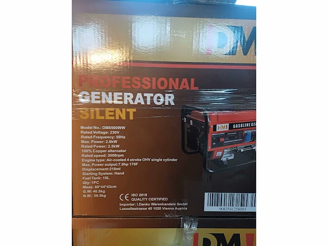 2024 dw dm8500ww stroomgenerator (8x) - afbeelding 2 van  2