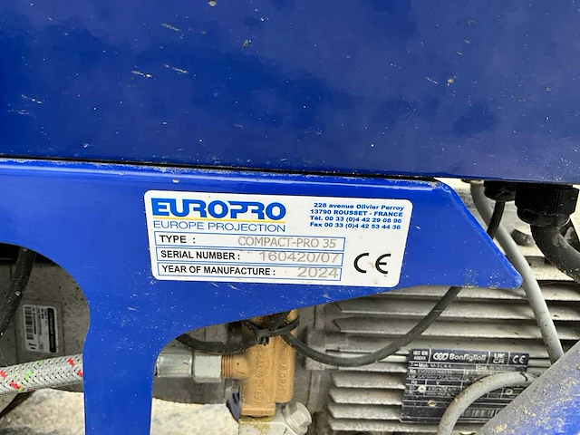 2024 europro compact-pro 35 spuit/pleistermachine - afbeelding 4 van  17