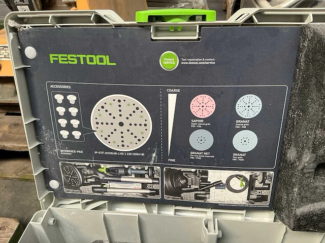 2024 festool planex lhs 2 225 schuurmachine - afbeelding 7 van  9