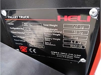 2024 heli dc15 elektrische palletwagen - afbeelding 16 van  20