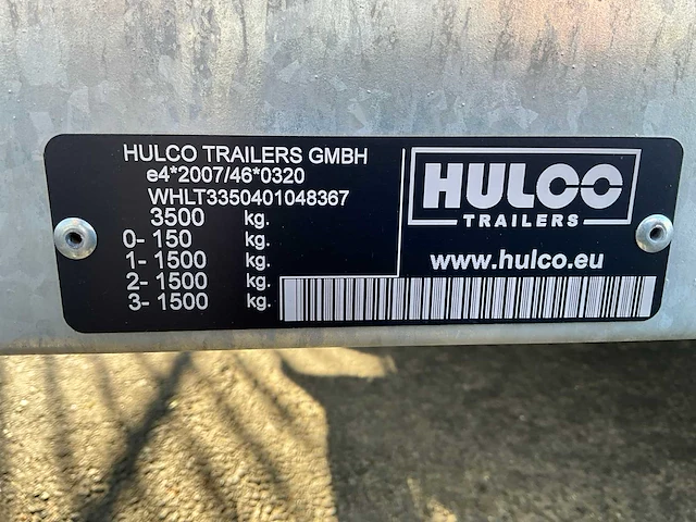 2024 hulco terrax-3 machinetransporter aanhangwagen - afbeelding 5 van  14