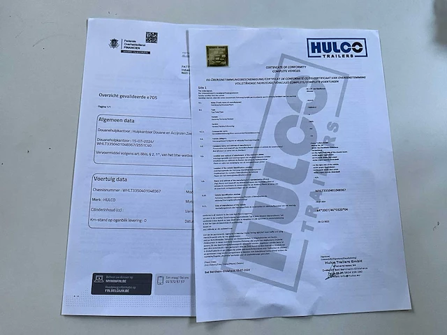 2024 hulco terrax-3 machinetransporter aanhangwagen - afbeelding 6 van  14