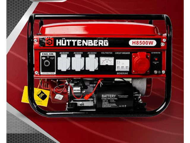 2024 huttenberg h8500w stroomgenerator (4x) - afbeelding 1 van  7