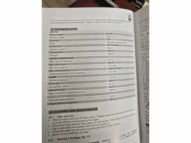2024 huttenberg ml-1708 hogedrukreiniger - afbeelding 3 van  11