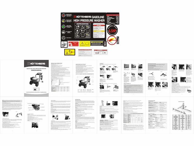 2024 huttenberg ml-1708 hogedrukreiniger - afbeelding 9 van  11