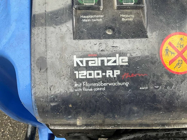 2024 kranzle rp1200 hogedrukreiniger - afbeelding 7 van  23