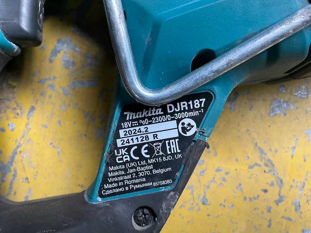 2024 makita djr187 reciprozaag - afbeelding 4 van  4