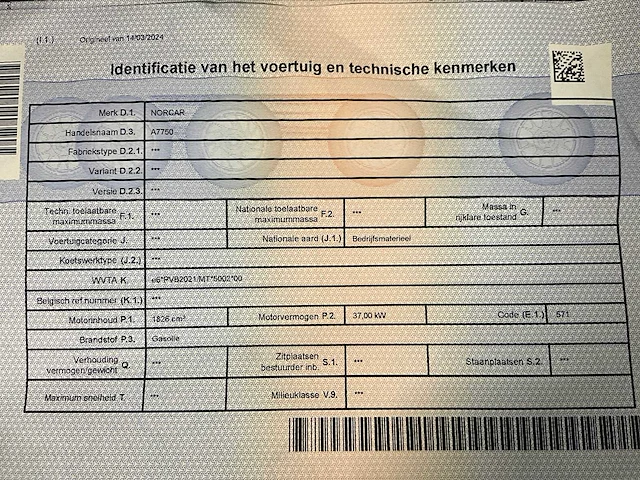 2024 norcar a7750 kniklader - 99h - afbeelding 27 van  33