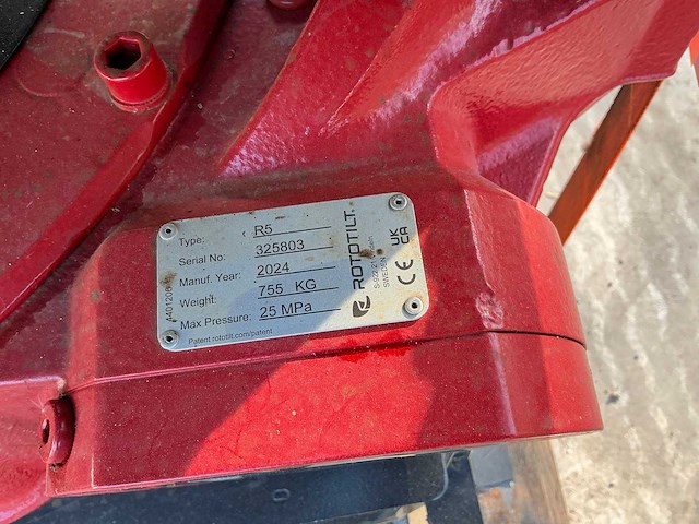 2024 rototilt r5 tiltrotator - afbeelding 5 van  5