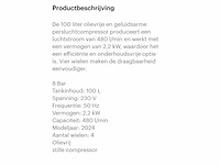 2024 stahlkaiser 100l 8 bar luchtcompressor - afbeelding 3 van  11