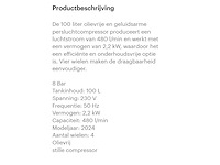 2024 stahlkaiser 100l 8 bar luchtcompressor - afbeelding 3 van  11