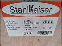 2024 stahlkaiser 100l 8 bar luchtcompressor - afbeelding 8 van  11