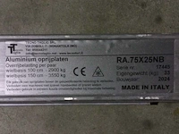 2024 tecno taglio ra.75x25nb paar aluminium oprijplaten met lip - afbeelding 6 van  6