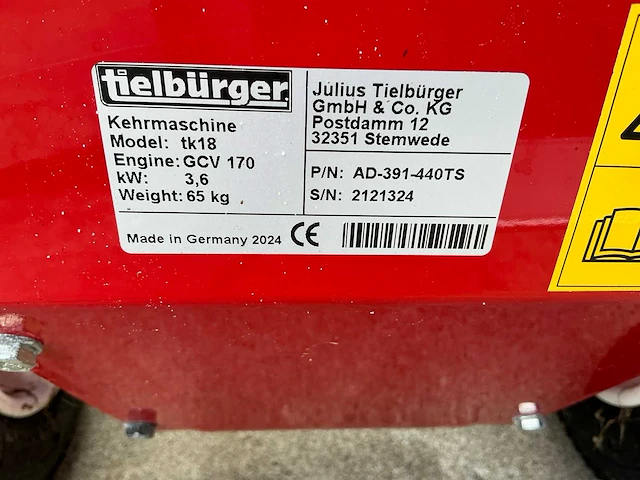 2024 tielburger gcvx170 borstelmachine - afbeelding 7 van  9