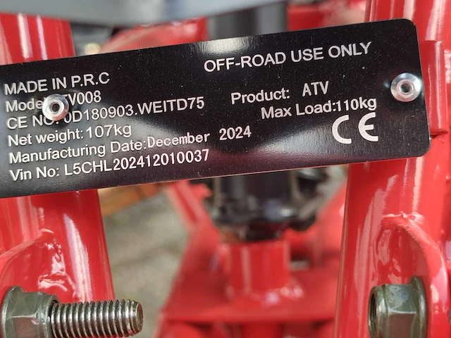 2024 ultra 125cc quad - afbeelding 18 van  19
