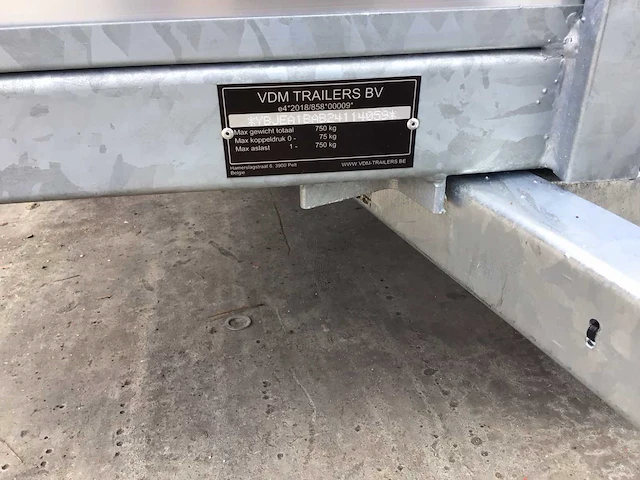 2024 vdm aluminium autoaanhanger - afbeelding 6 van  14