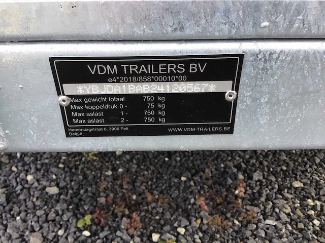 2024 vdm auto aanhangwagen - afbeelding 6 van  19